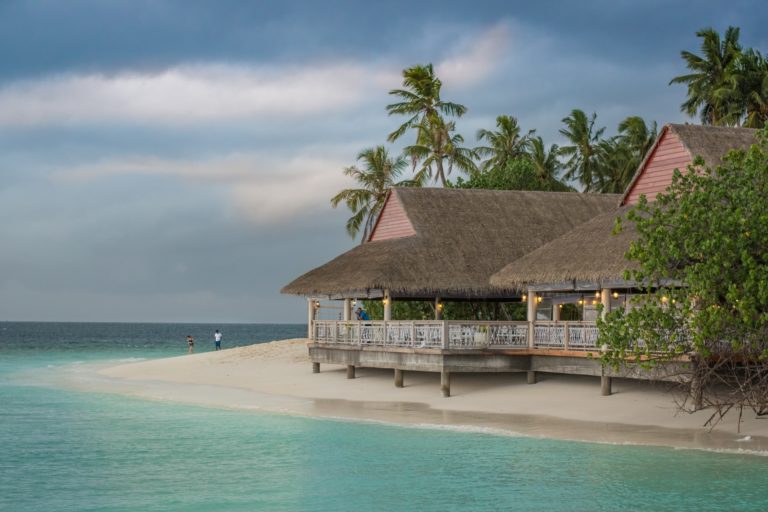 a house on a beach