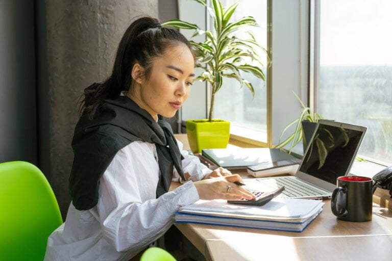 a person working on a laptop