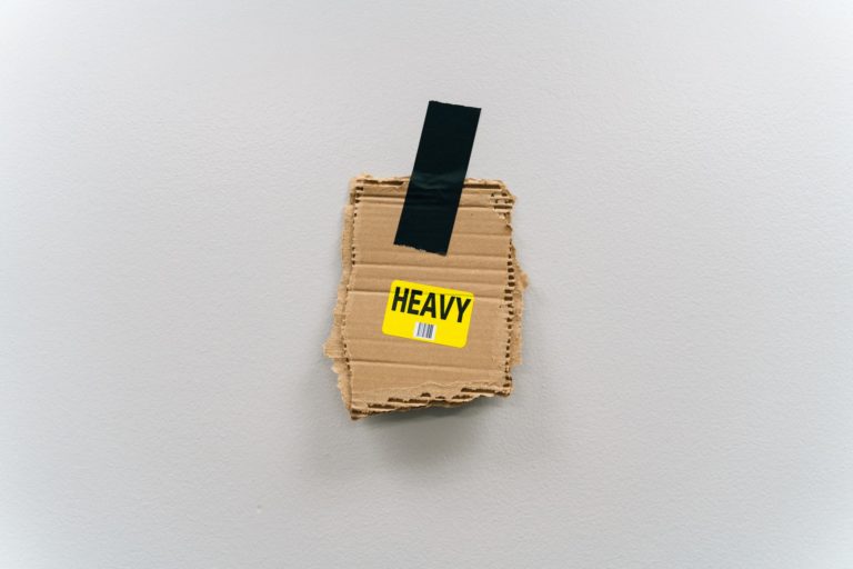 a small box with a small logo